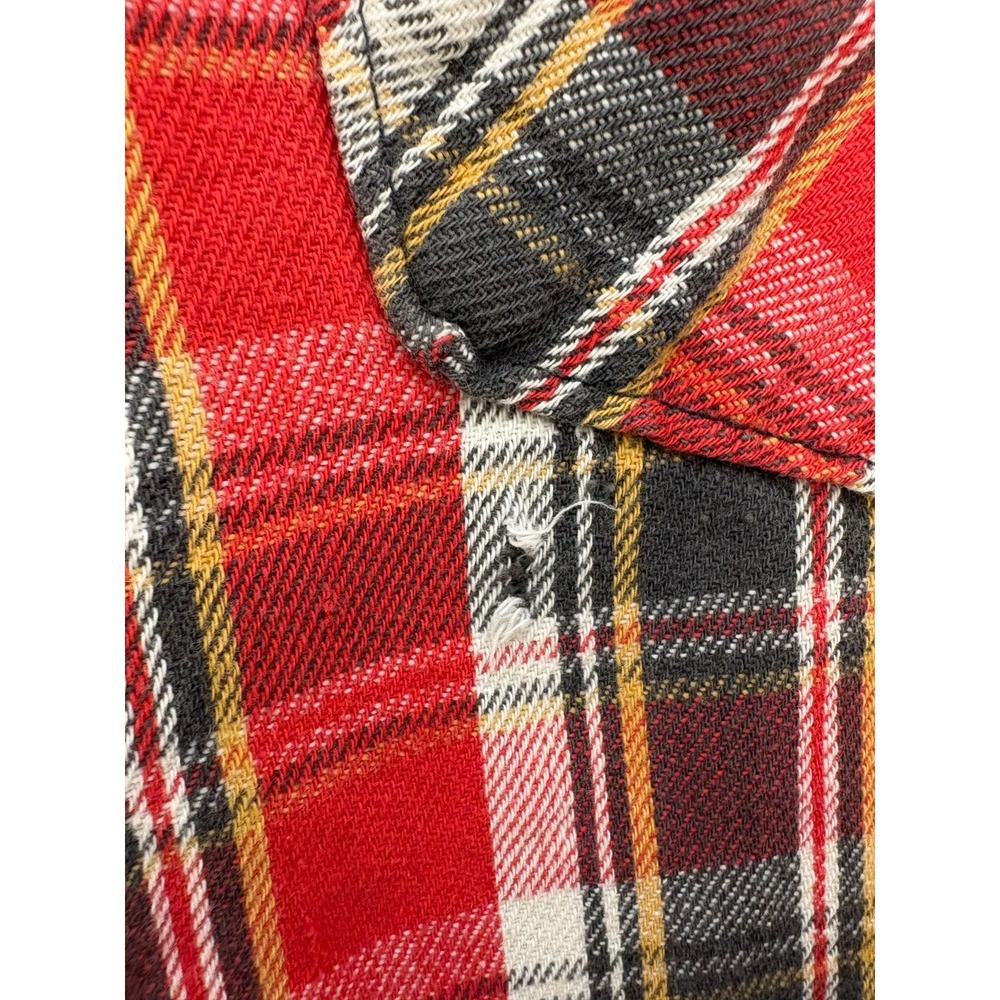 Woolrich Button-Up Shirt Mens Multicolor Plaid Flannel Western Long Sleeve Small - Picture 3 of 10
